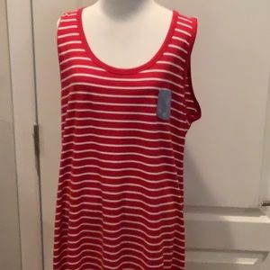 Misses/ladies Tommy Hilfiger red/white striped maxi dress